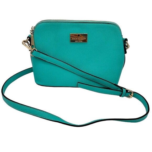 Kate Spade New York Handbags - Kate Spade New York Turquoise Crossbody Bag With Adjustable Strap & Zip Closure